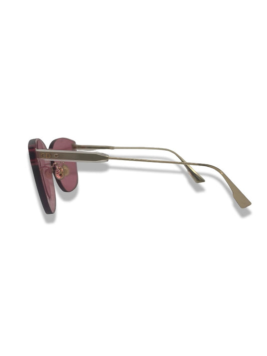 Christian Dior Pink 'Quake 2' Rimless Sunglasses.