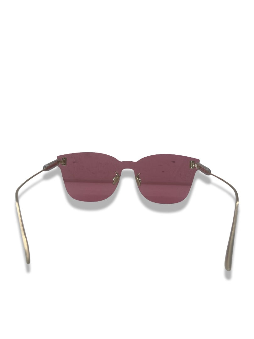 Christian Dior Pink 'Quake 2' Rimless Sunglasses.