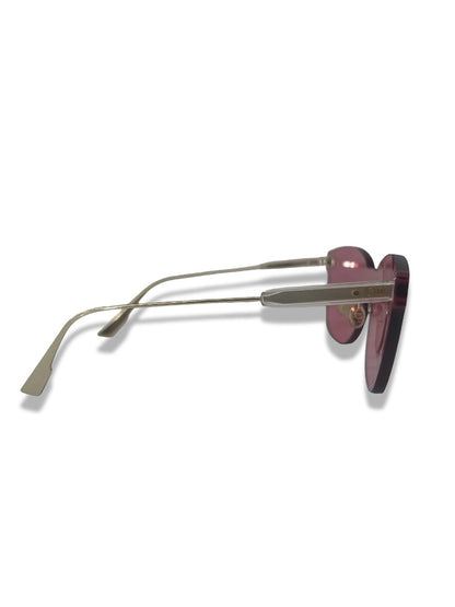 Christian Dior Pink 'Quake 2' Rimless Sunglasses.