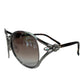 Dior Silver & Tortoiseshell Oval Glasses. Size: