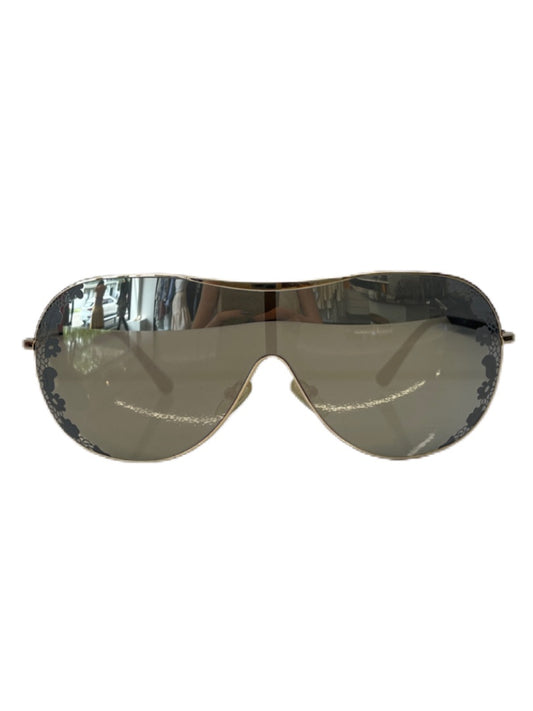 Valentino Gold & Tortoiseshell Mono-lens glasses. Size: