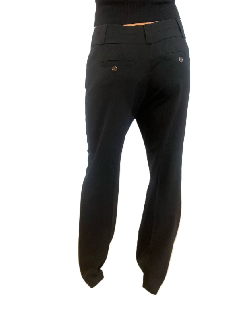 Burberry Black 2 Button Black Trouser Pants. Size: 48