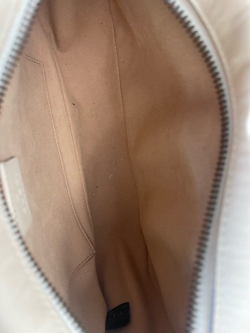 Gucci Cream / Multi-Colour GG Marmont Leather Shoulder Bag.