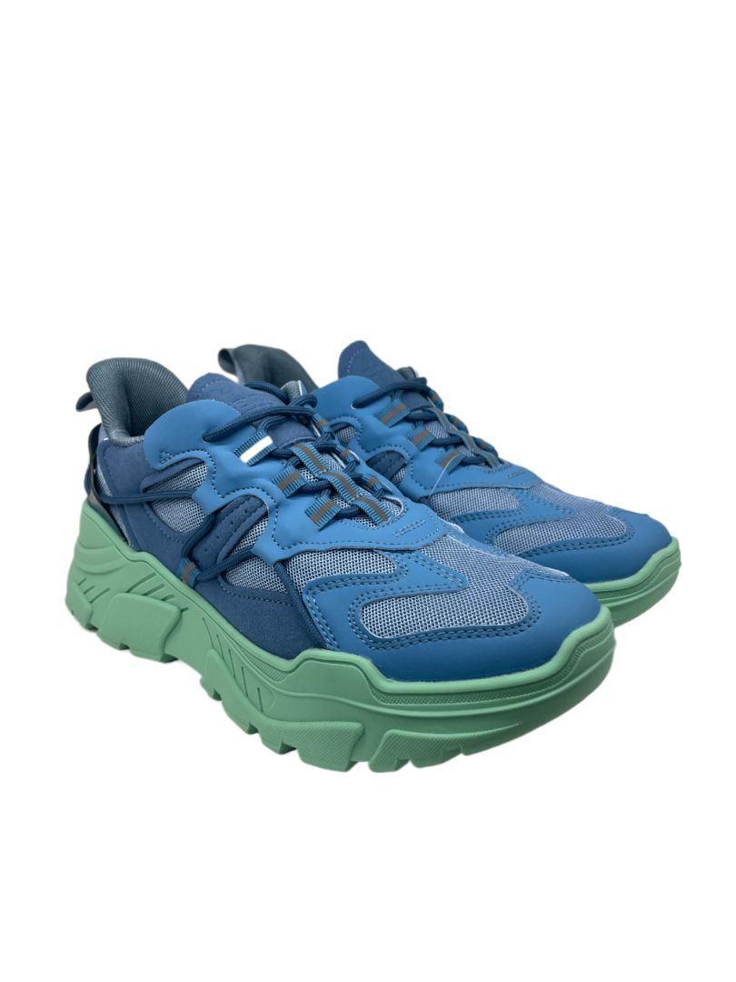 Essential Antwerp Blue Green Sneakers. Size: 40