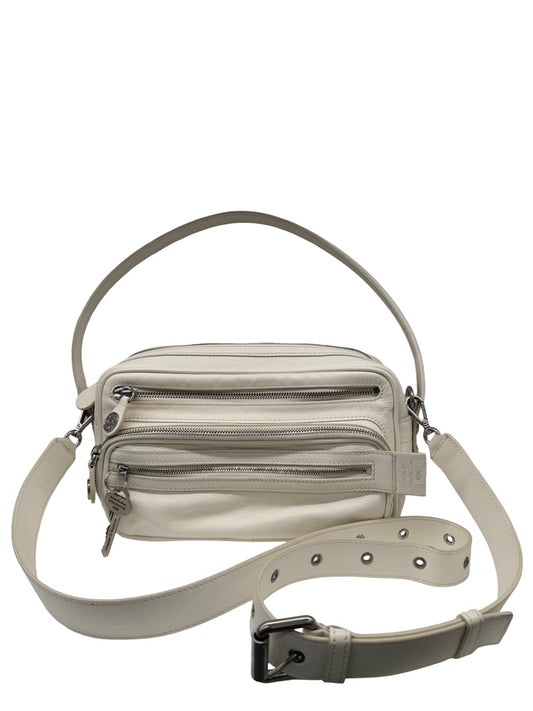 Acne Studios Off-White 'Camero Party' Shoulder / Crossbody Bag.