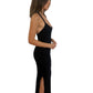 Manning Cartell Black Long Racerback Dress. Size: M