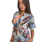 Zimmermann Multicoloured Loose Shirt w Holiday Print. Size: OP