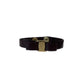 Salvatore Ferragamo Brown Leather Bracelet With Bow. Size: