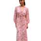 Scanlan Theodore Pale Pink Floral Long Sleeve Dress. Size: 6