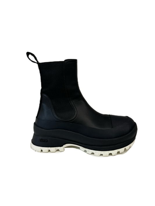 Stella McCartney Black & White Chunky Ankle Boots.  Size: 39