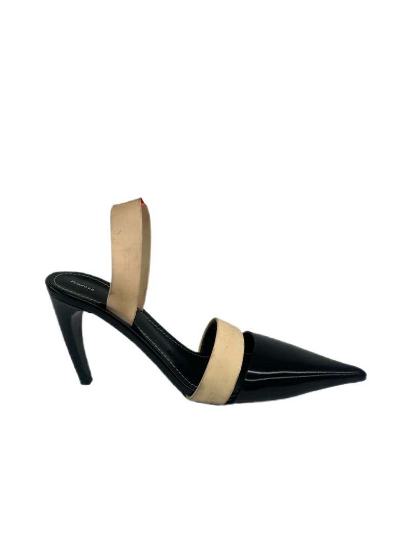 Proenza Schouler Black & Cream Kitten Heels. Size: 41