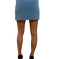 Off-White Periwinkle Blue Mini Skirt w Slit. Size: 38