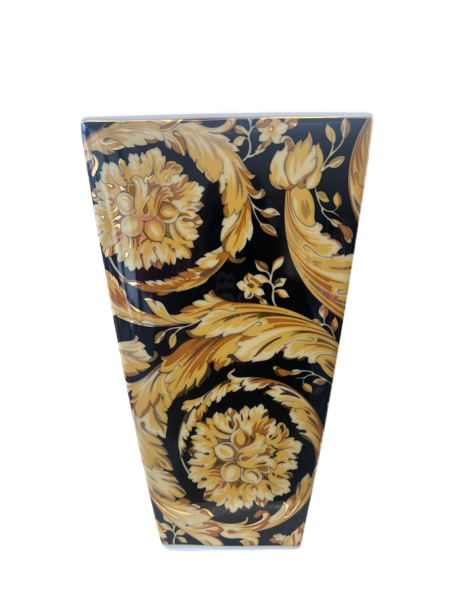 Versace Barocco Black & Gold Vase