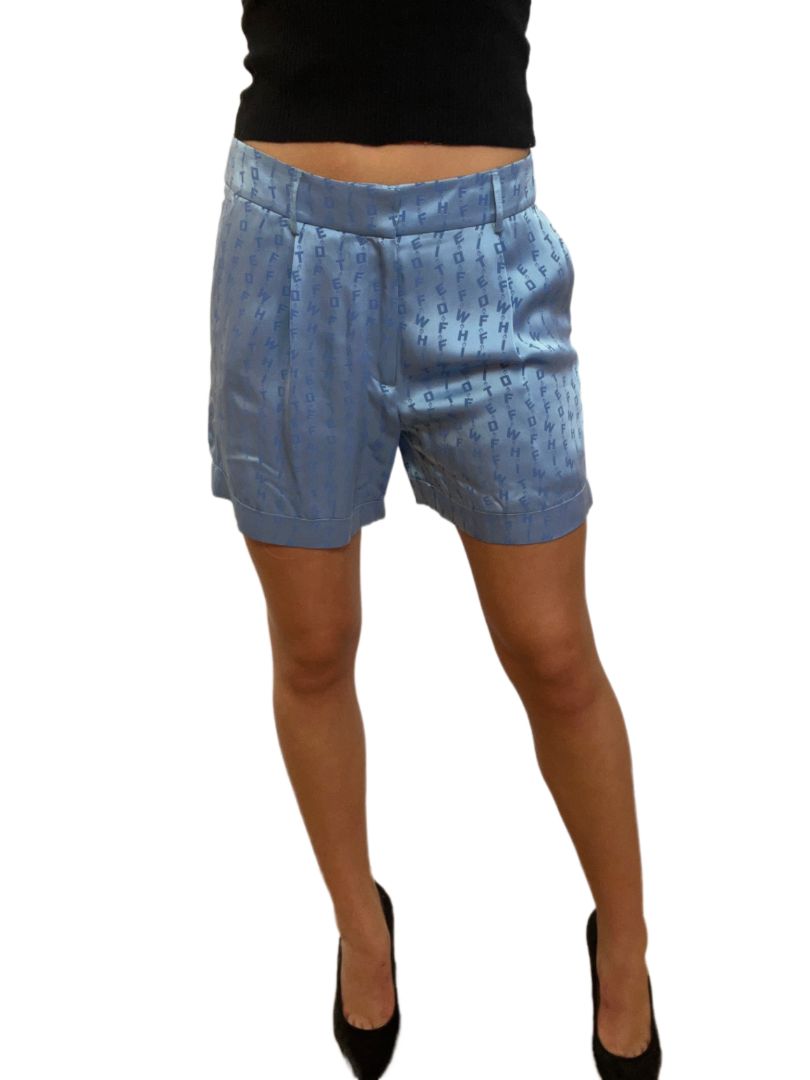 Off-White Periwinkle Shorts. Size: 42