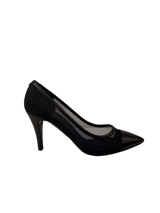 Chanel Black Mesh Point Toe Heel. Size: 38