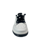 Chanel White & Black Leather Trainers with Embroidered Text Logo. Size: 40