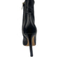 Jimmy Choo Black Heeled Ankle Boots W Gold Buttons. Size: 37