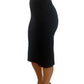 Scanlan Theodore Black Knit Midi Skirt. Size: S