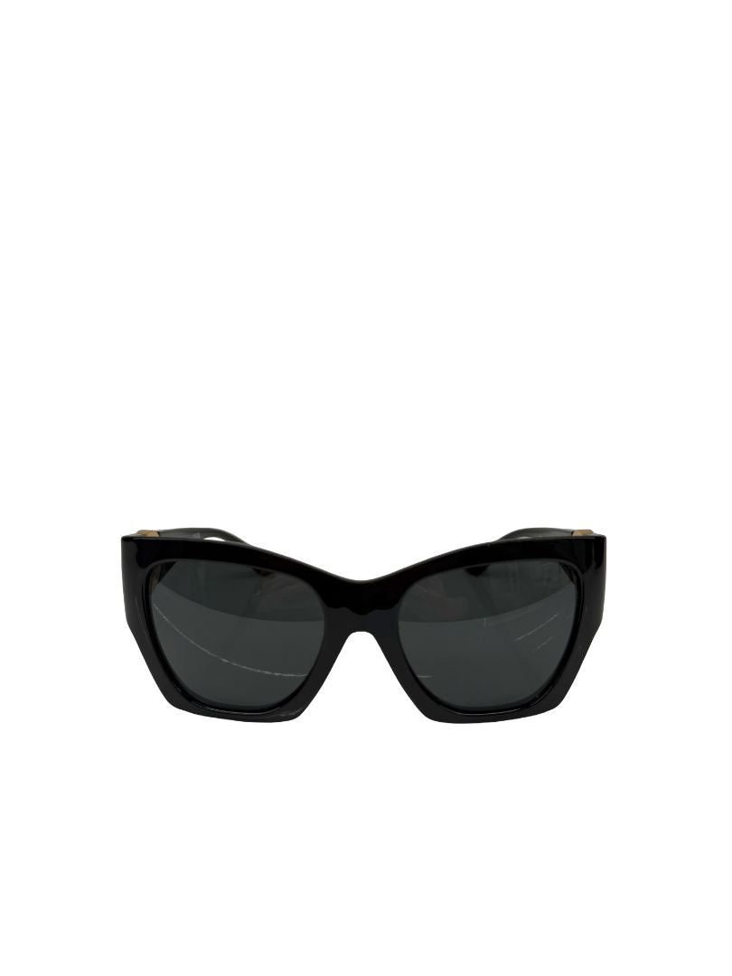 Versace Black Cat Eye 'VE4452' Medusa Head Logo Sunglasses.