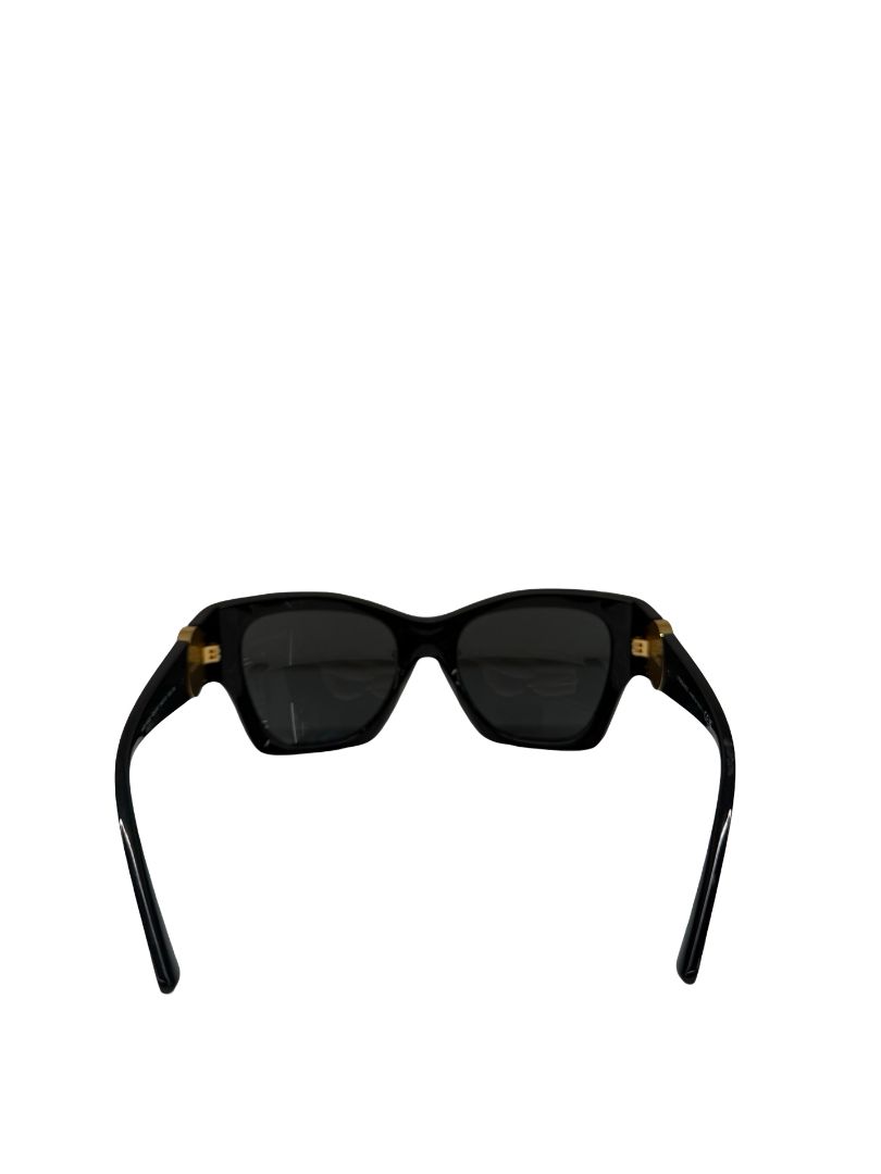 Versace Black Cat Eye 'VE4452' Medusa Head Logo Sunglasses.