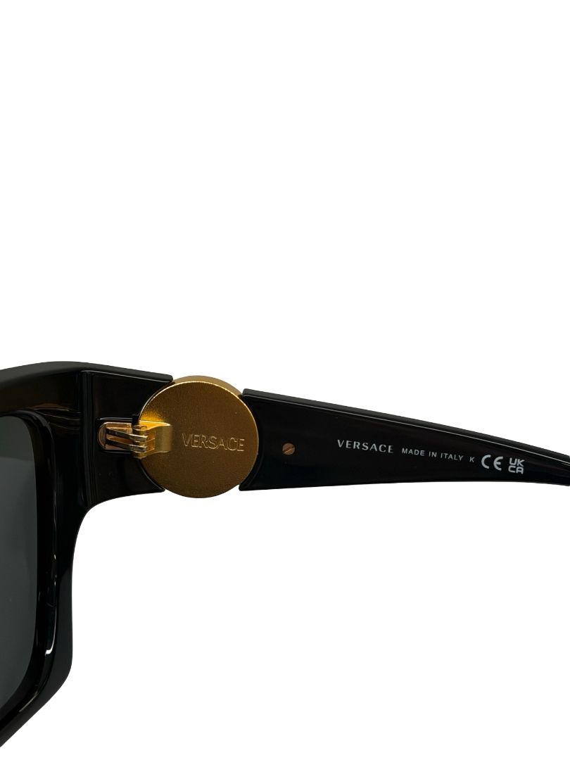 Versace Black Cat Eye 'VE4452' Medusa Head Logo Sunglasses.