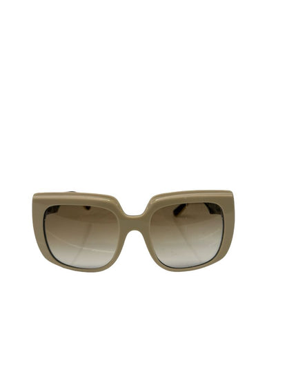 Dolce & Gabbana Cream 'DG4414' Oversized Square Sunglasses.