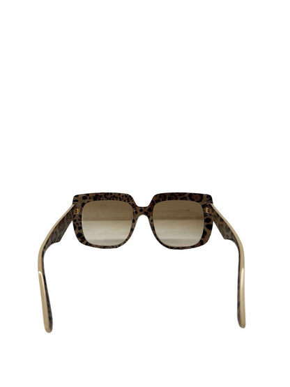 Dolce & Gabbana Cream 'DG4414' Oversized Square Sunglasses.