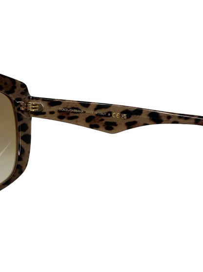 Dolce & Gabbana Cream 'DG4414' Oversized Square Sunglasses.