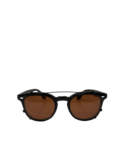 Oliver Peoples x Brunello Cucinelli Black 'Jep Clip On Optical' Sunglasses.
