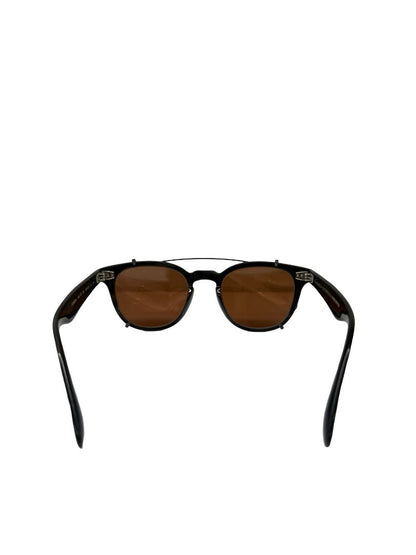 Oliver Peoples x Brunello Cucinelli Black 'Jep Clip On Optical' Sunglasses.
