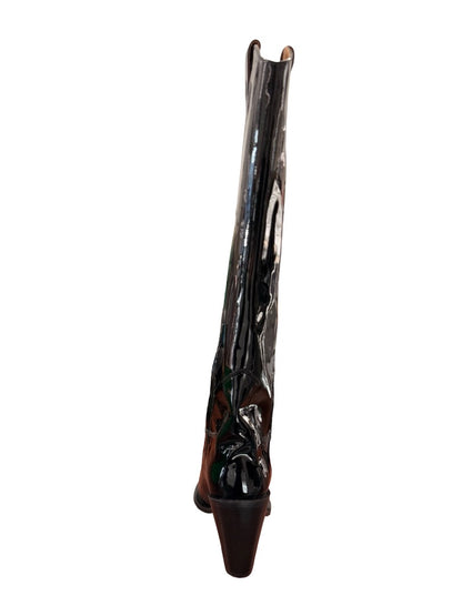 Toral Black Patent Knee High Boots. Size: 40