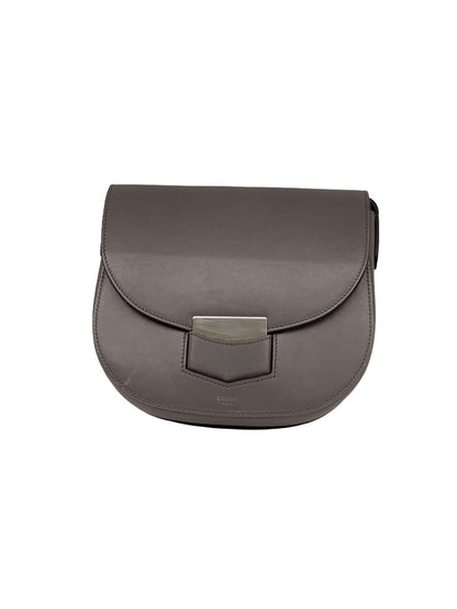 Celine Grey 'Trotteur' Crossbody Bag.