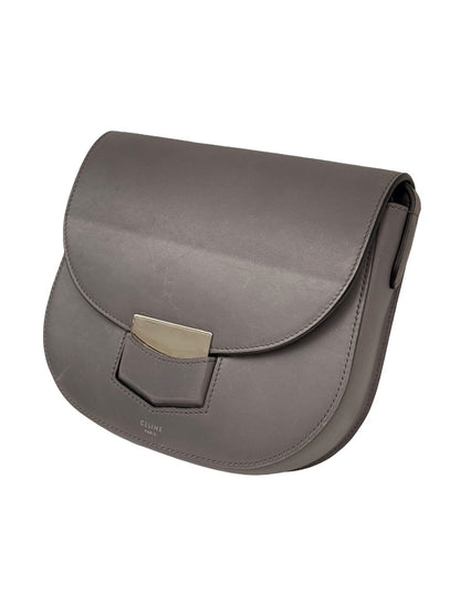 Celine Grey 'Trotteur' Crossbody Bag.