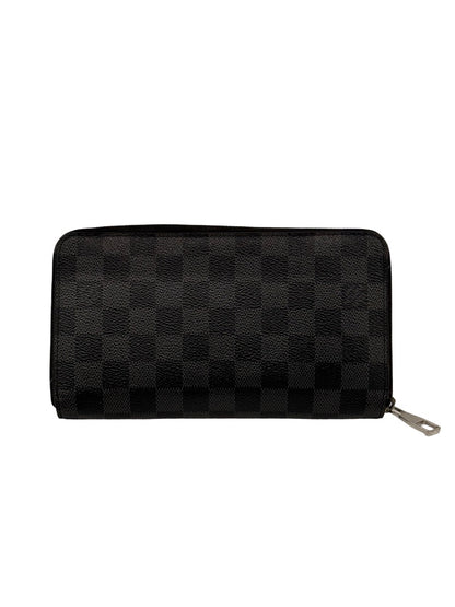 Louis Vuitton Graphite 'Zippy Horizontal' Damier Check Wallet.
