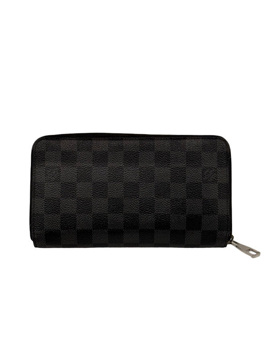 Louis Vuitton Graphite 'Zippy Horizontal' Damier Check Wallet.