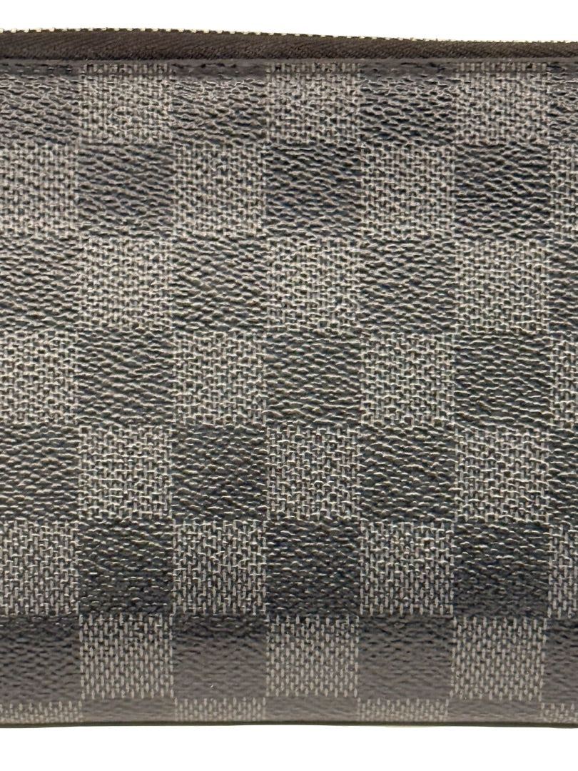 Louis Vuitton Graphite 'Zippy Horizontal' Damier Check Wallet.