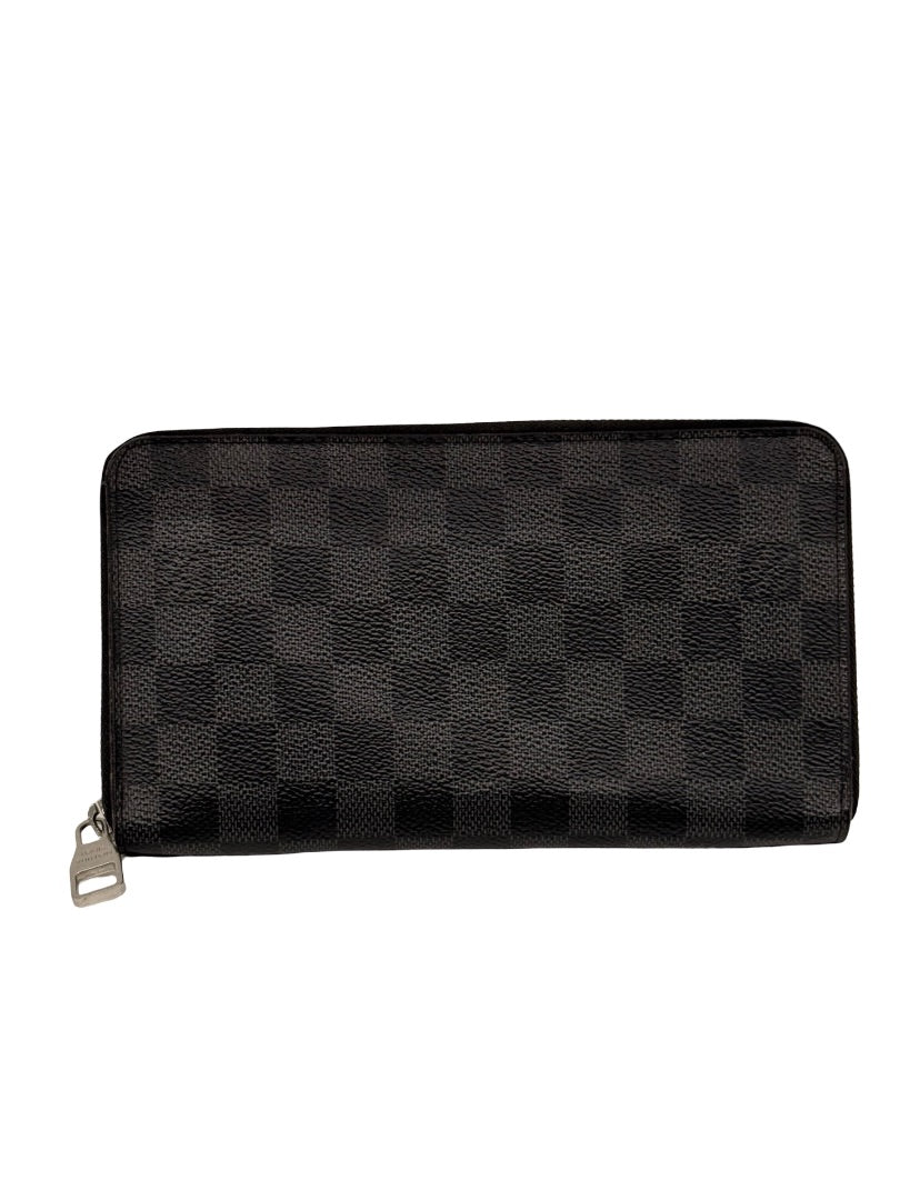 Louis Vuitton Graphite 'Zippy Horizontal' Damier Check Wallet.