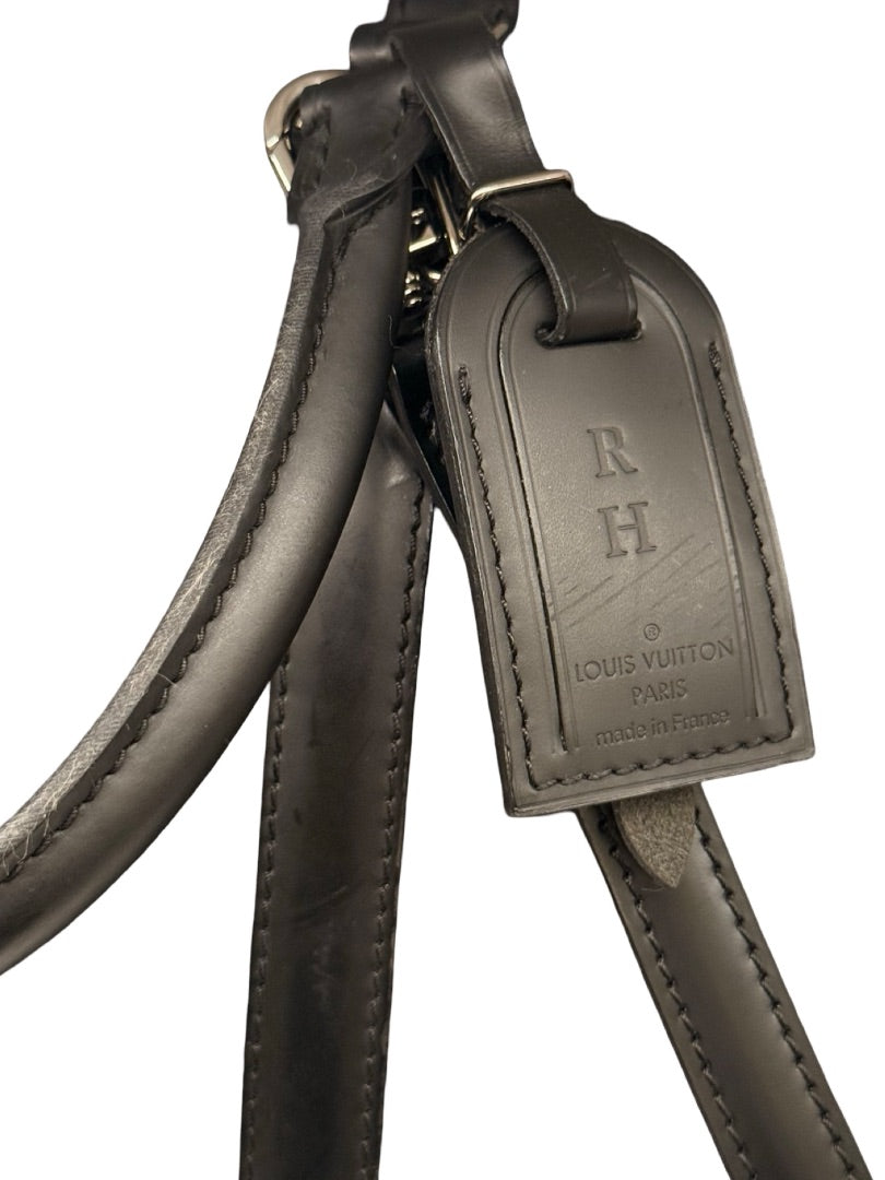 Louis Vuitton Black Epi Leather 'Porte-Documents Voyage' Briefcase.