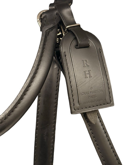 Louis Vuitton Black Epi Leather 'Porte-Documents Voyage' Briefcase.