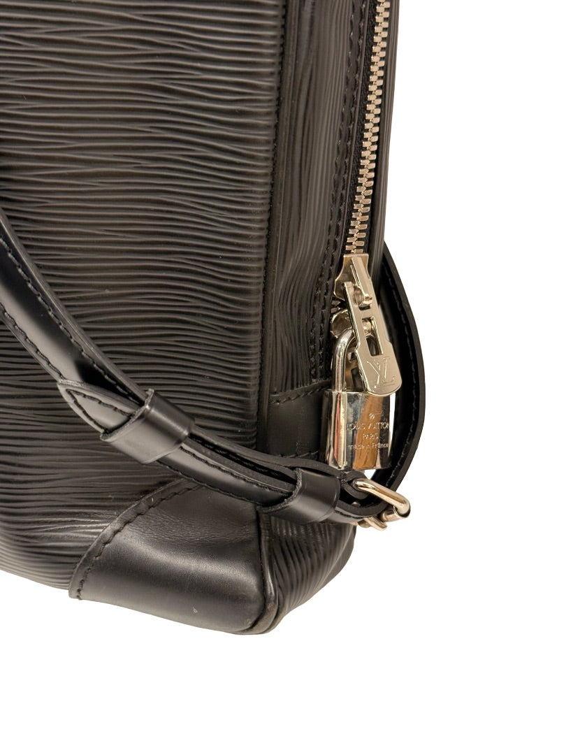 Louis Vuitton Black Epi Leather 'Porte-Documents Voyage' Briefcase.