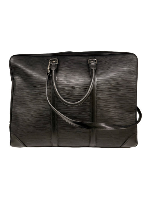 Louis Vuitton Black Epi Leather 'Porte-Documents Voyage' Briefcase.