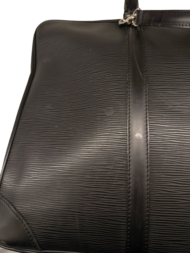 Louis Vuitton Black Epi Leather 'Porte-Documents Voyage' Briefcase.
