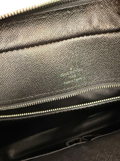 Louis Vuitton Black Epi Leather 'Porte-Documents Voyage' Briefcase.