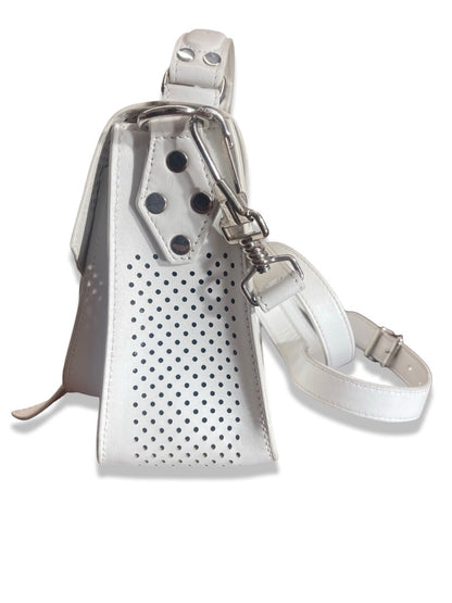 Proenza Schouler White Perforated Leather 'PS1' Bag.