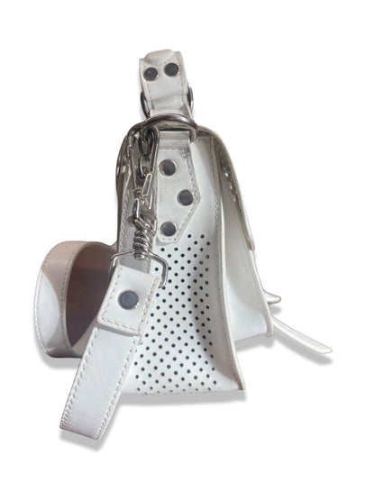 Proenza Schouler White Perforated Leather 'PS1' Bag.