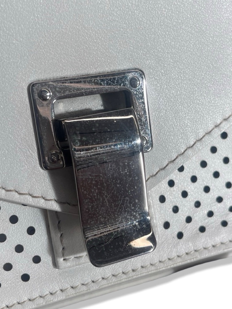 Proenza Schouler White Perforated Leather 'PS1' Bag.
