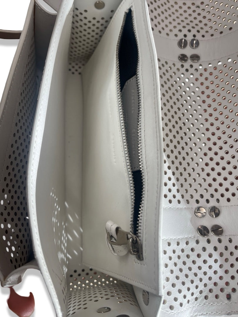 Proenza Schouler White Perforated Leather 'PS1' Bag.