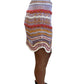 Missoni Purple Orange Crochet Mini Skirt w Elastic Waist. Size: S/M