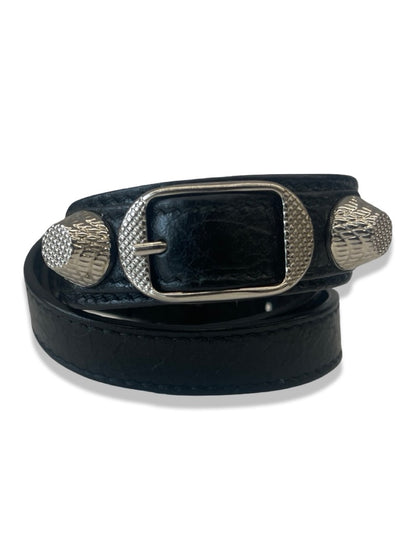 Balenciaga Black City Triple Bracelet.