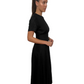 Diish Black Linen Maxi Dress. Size: 8.